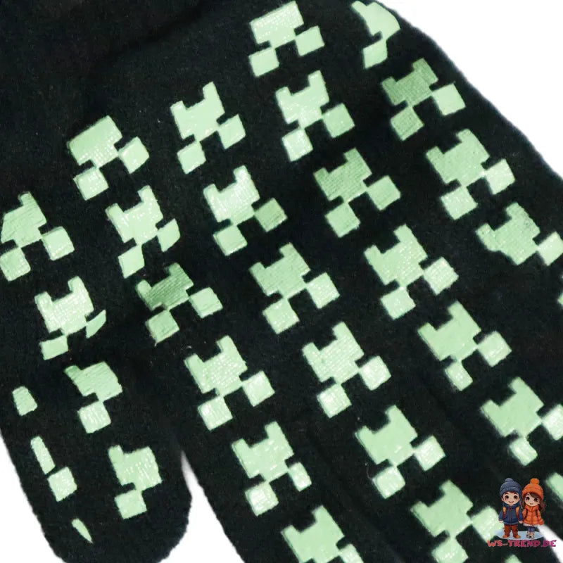 Minecraft Creeper Kinder Finger Handschuhe - WS-Trend.de Einheitsgröße 3 bis ca. 8 jahre