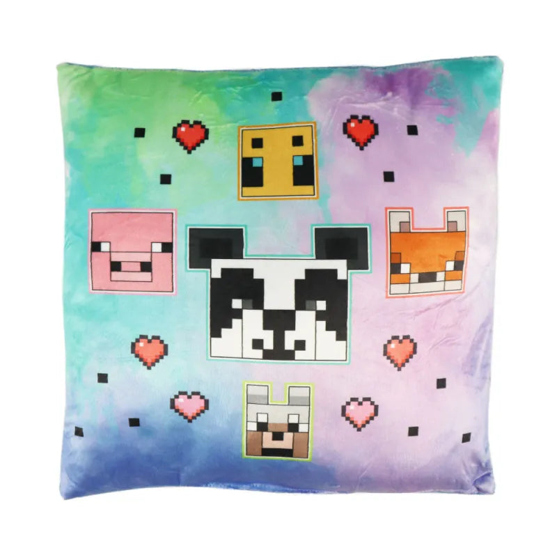 Gamer Minecraft Panda Velours Kissen Dekokissen 35 x cm - WS-Trend.de