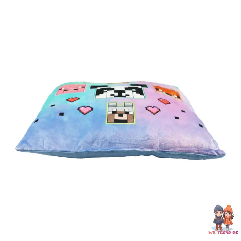 Gamer Minecraft Panda Velours Kissen Dekokissen 35 x cm - WS-Trend.de
