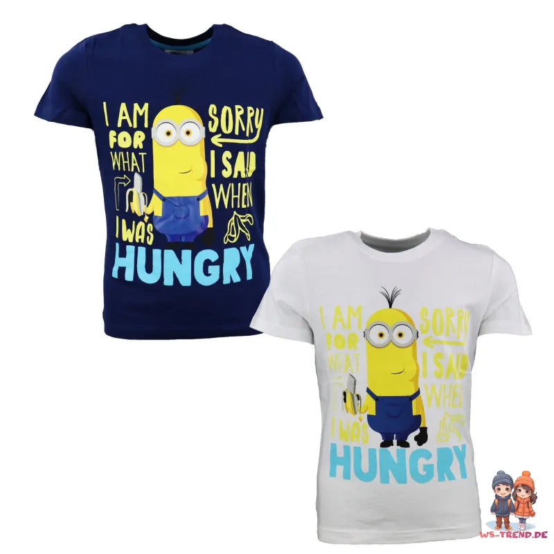 Minions T-Shirt Kurzarm Kinder Jungen Shirt - WS-Trend.de 104-134 Kevin Baumwolle