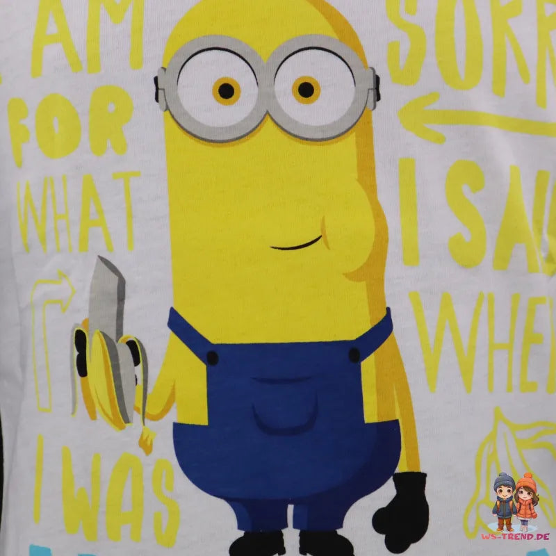 Minions T-Shirt Kurzarm Kinder Jungen Shirt - WS-Trend.de 104-134 Kevin Baumwolle