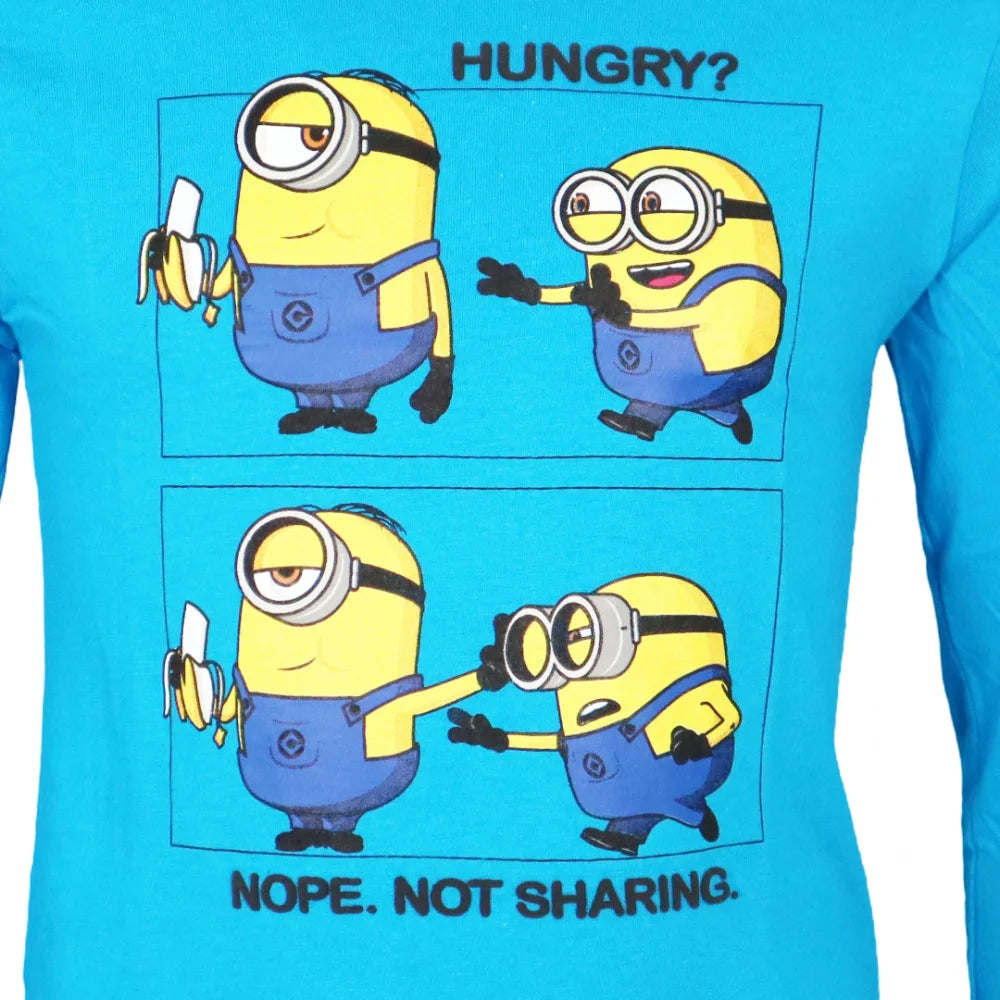 Die Minions Kinder Jungen langarm Shirt Langarmshirt - WS-Trend.de T-Shirt Langarm 104-134 Baumwolle