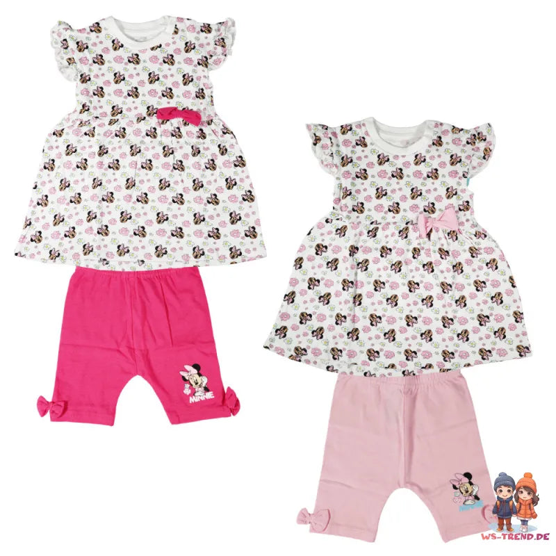 Disney Minnie Maus Mädchen Baby 2 tlg Set Kleid plus Leggings Gr. 62 - 86 - WS-Trend.de