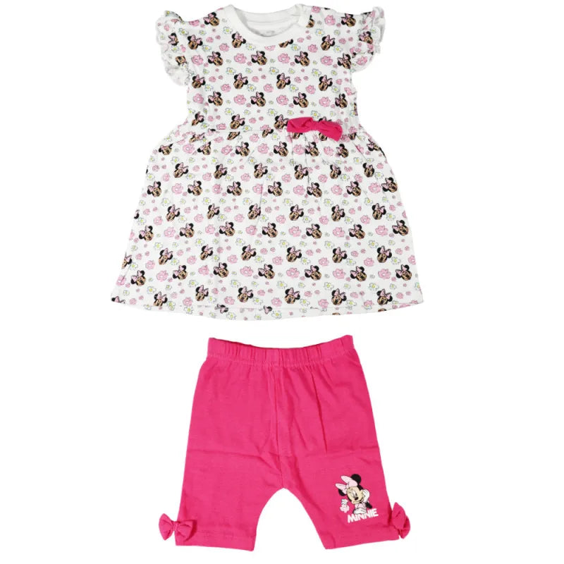 Disney Minnie Maus Mädchen Baby 2 tlg Set Kleid plus Leggings Gr. 62 - 86 - WS-Trend.de
