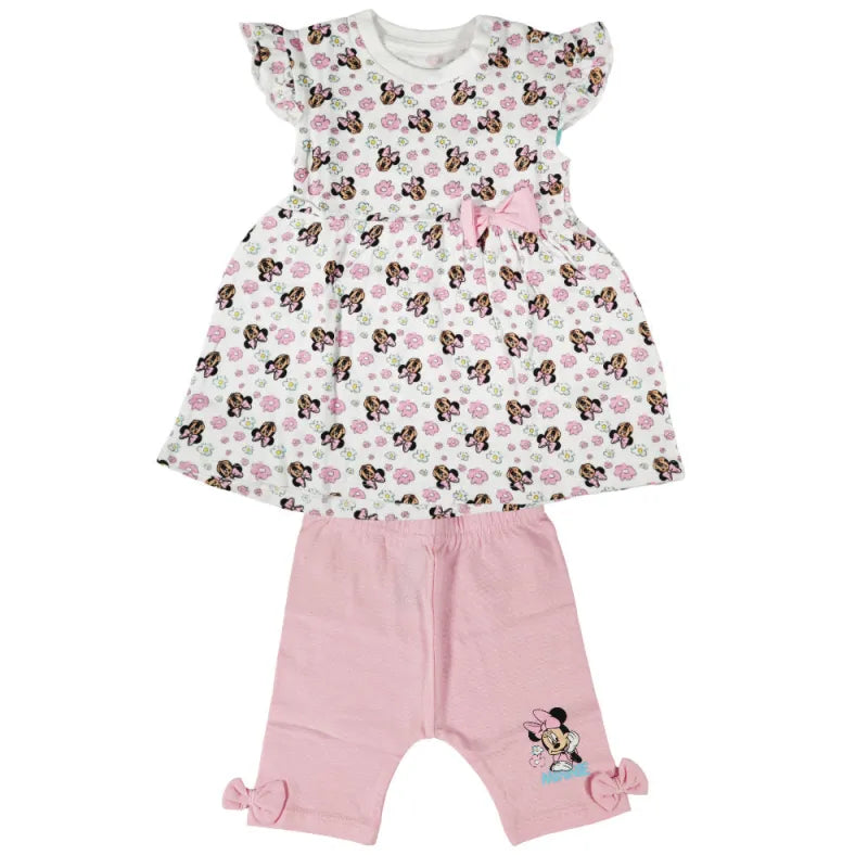 Disney Minnie Maus Mädchen Baby 2 tlg Set Kleid plus Leggings Gr. 62 - 86 - WS-Trend.de