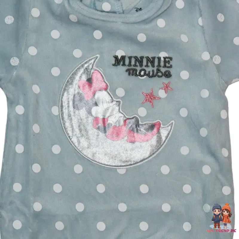 Disney Minnie Maus Baby Kleinkind Strampler Einteiler Velours - WS-Trend.de Velour Gr. 62 - 92