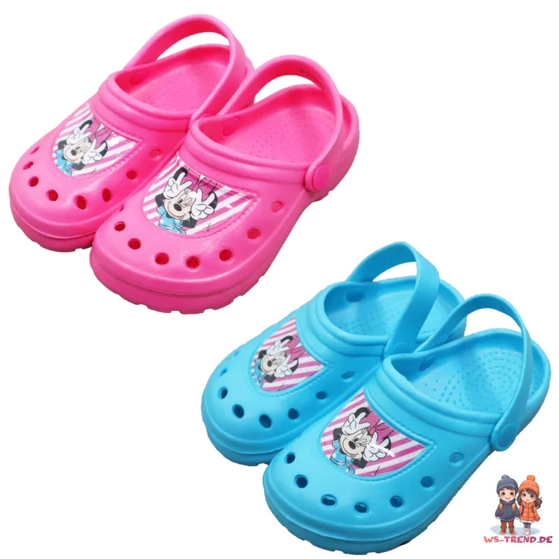 Disney Minnie Maus Kinder Mädchen Clogs Badeschuhe - WS-Trend.de Latschen 24 bis 31