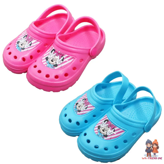 Disney Minnie Maus Kinder Mädchen Clogs Badeschuhe - WS-Trend.de Latschen 24 bis 31