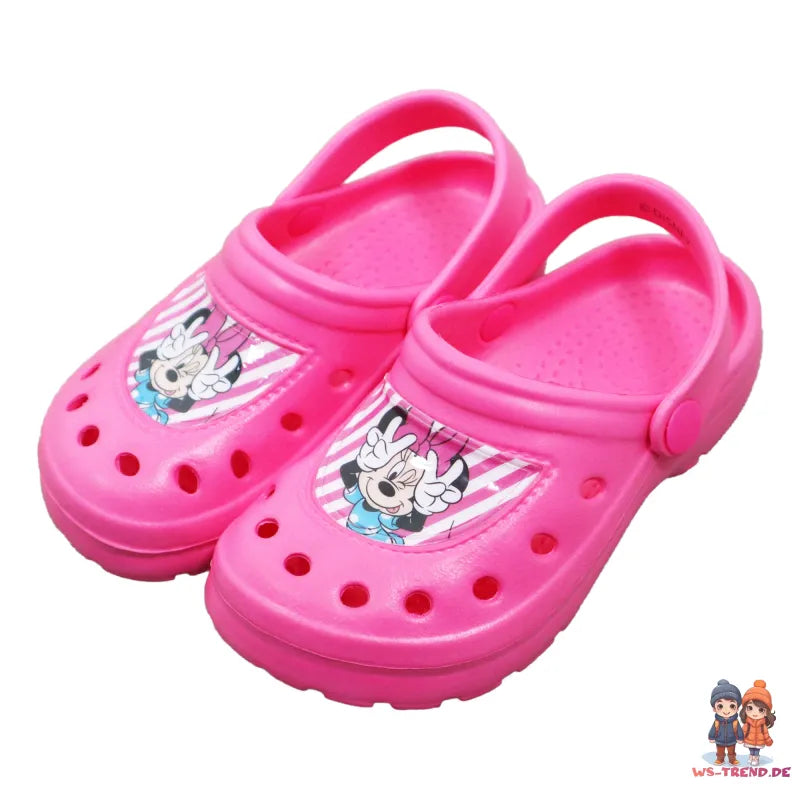 Disney Minnie Maus Kinder Mädchen Clogs Badeschuhe - WS-Trend.de Latschen 24 bis 31