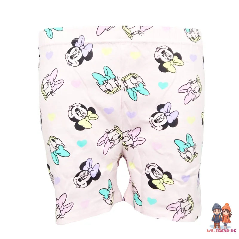 Disney Minnie Maus Kinder kurzarm Schlafanzug Pyjama Shirt Shorts WS Trend.de Gr. 104 134 100% Baumwolle