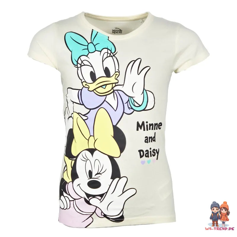 Disney Minnie Maus Kinder kurzarm Schlafanzug Pyjama Shirt Shorts WS Trend.de Gr. 104 134 100% Baumwolle