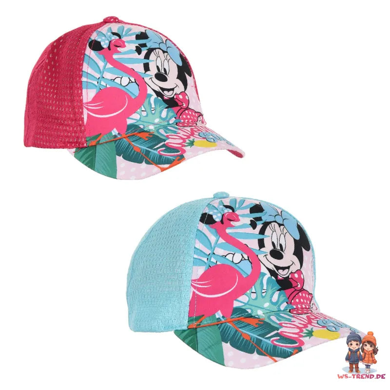 Minnie Maus Flamingo Kinder Baseball Kappe - WS-Trend.de Disney | Caps Mini Mouse Mädchen