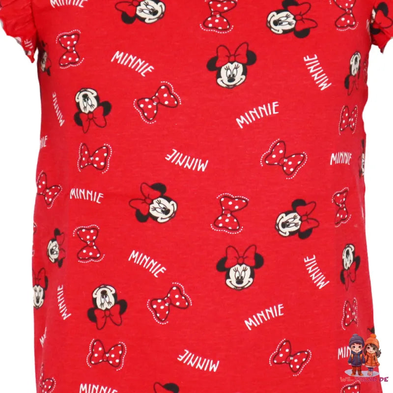 Disney Minnie Maus kurzarm Schlafshirt Nachthemd Schlafkleid - WS-Trend.de Gr. 98-128