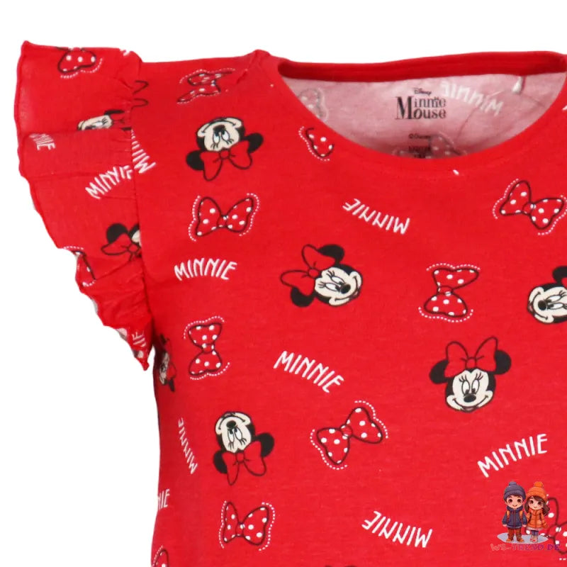 Disney Minnie Maus kurzarm Schlafshirt Nachthemd Schlafkleid - WS-Trend.de Gr. 98-128