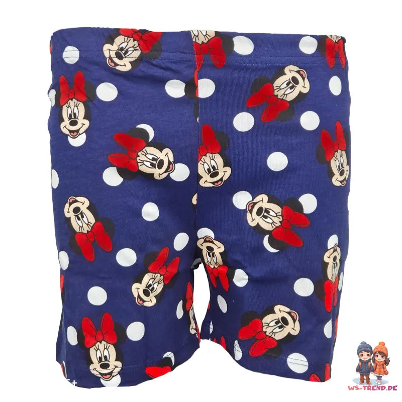 Disney Minnie Maus Kinder kurzarm Schlafanzug Pyjama Shirt Shorts - WS-Trend.de Gr. 104-134 100% Baumwolle
