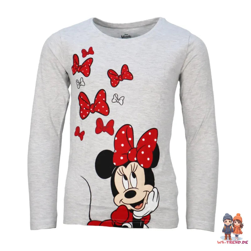 Disney Minnie Maus Mädchen Kinder Schlafanzug Pyjama lang - WS-Trend.de 104 - 134 Baumwolle