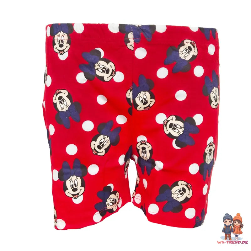 Disney Minnie Maus Kinder kurzarm Schlafanzug Pyjama Shirt Shorts - WS-Trend.de Gr. 104-134 100% Baumwolle