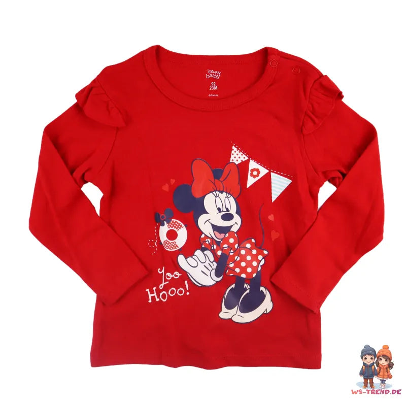 Disney Minnie Maus Baby Mädchen Set langarm Shirt plus Hose - WS-Trend.de 2tlg. 62 bis 92