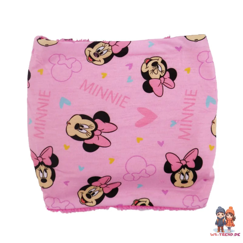 Disney Minnie Maus Set Kinder Herbst Wintermütze Snood plus Handschuhe - WS-Trend.de