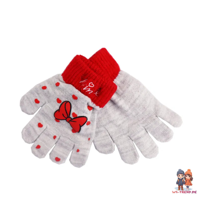 Disney Minnie Maus Set Kinder Herbst Wintermütze Snood plus Handschuhe - WS-Trend.de