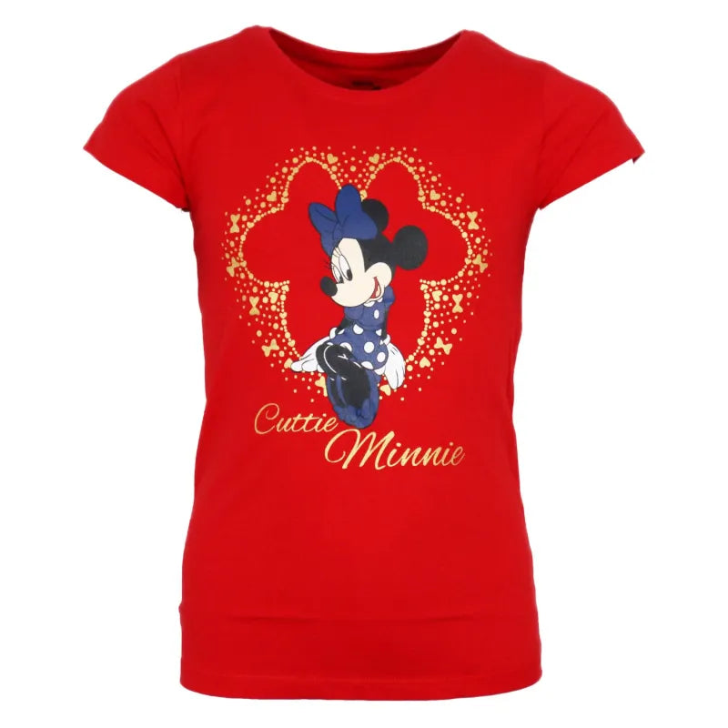 Disney Minnie Maus Kinder Mädchen kurzarm T-Shirt Top - WS-Trend.de Gr. 92-128 Baumwolle