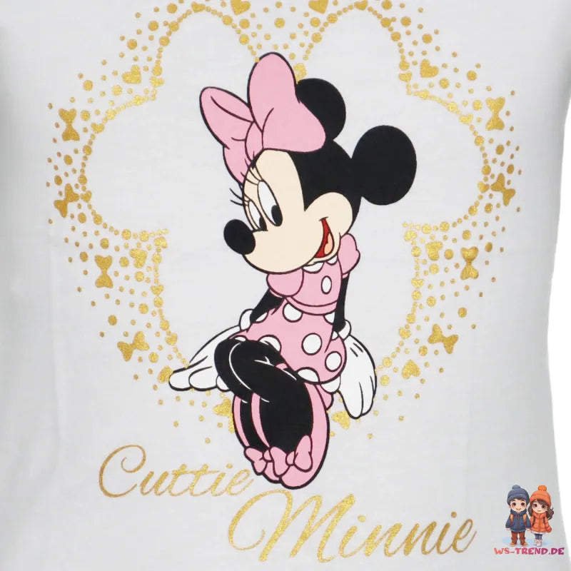 Disney Minnie Maus Kinder Mädchen kurzarm T-Shirt Top - WS-Trend.de Gr. 92-128 Baumwolle