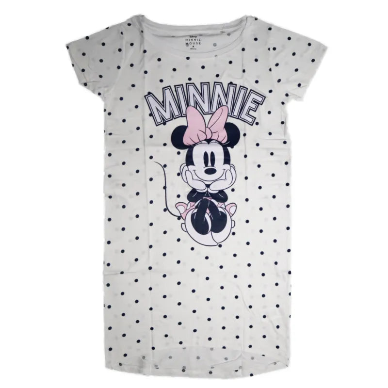 Disney Minnie Maus Damen kurzarm Schlafshirt Nachthemd - WS-Trend.de XS-XL