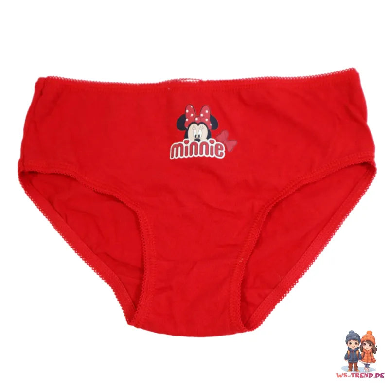 Disney Minnie Maus 6er Pack Slips Kinder Mädchen Unterwäsche - WS-Trend.de Baumwolle