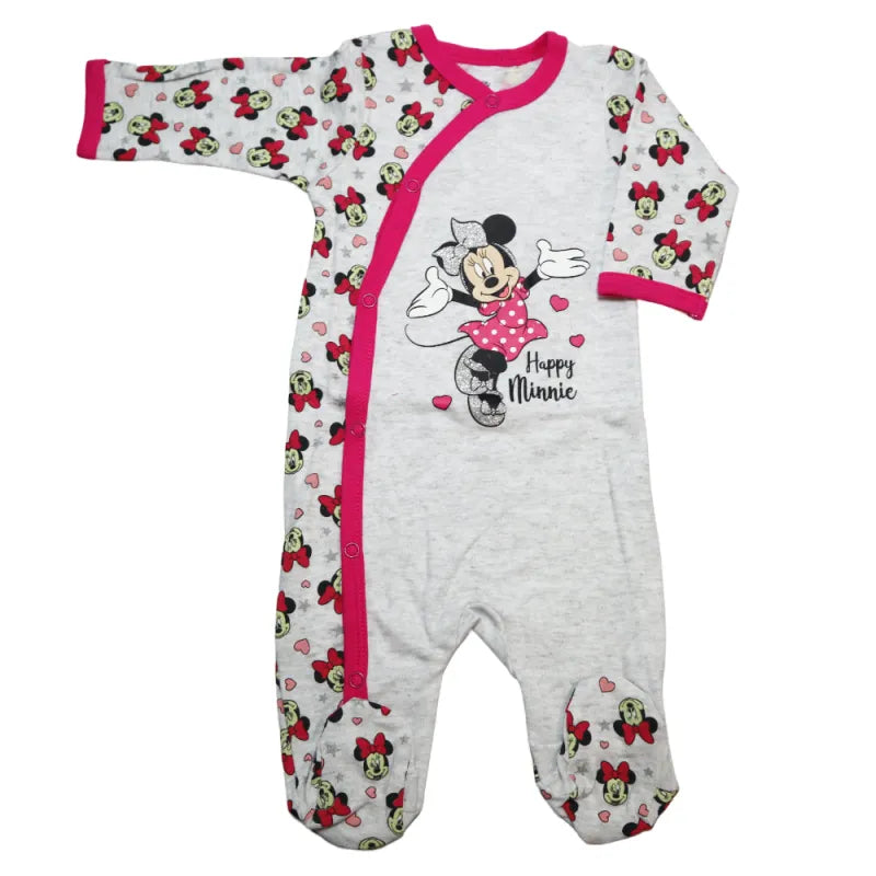 Disney Minnie Maus Baby Kleinkind Strampler Einteiler - WS-Trend.de Gr.56 - 92 Rot Rosa