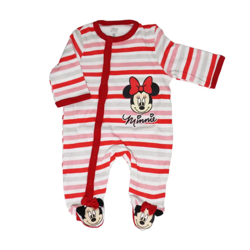 Disney Minnie Maus Baby Kleinkind Strampler Einteiler - WS-Trend.de Gr. 62 - 92 Rot Rosa