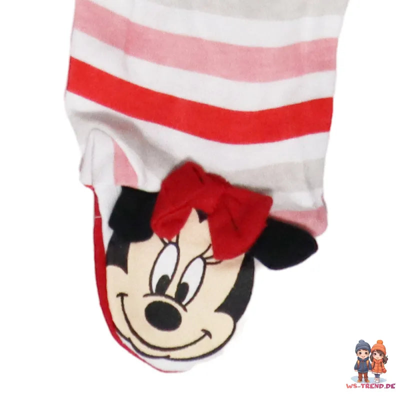 Disney Minnie Maus Baby Kleinkind Strampler Einteiler - WS-Trend.de Gr. 62 - 92 Rot Rosa
