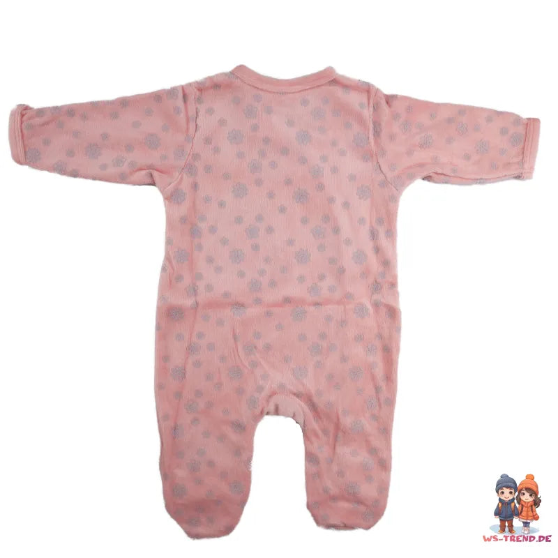 Disney Minnie Maus Baby Kleinkind Strampler Einteiler Velour - WS-Trend.de Gr. 62 - 92 Rosa