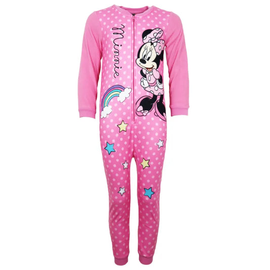 Disney Minnie Maus Kinder Fleece Einteiler Schlafanzug Pyjama - WS-Trend.de Nachtwäsche 92-128