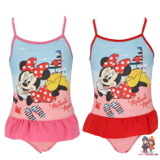 Disney Minnie Maus Kinder Mädchen Badeanzug - WS-Trend.de Bademode 98-128