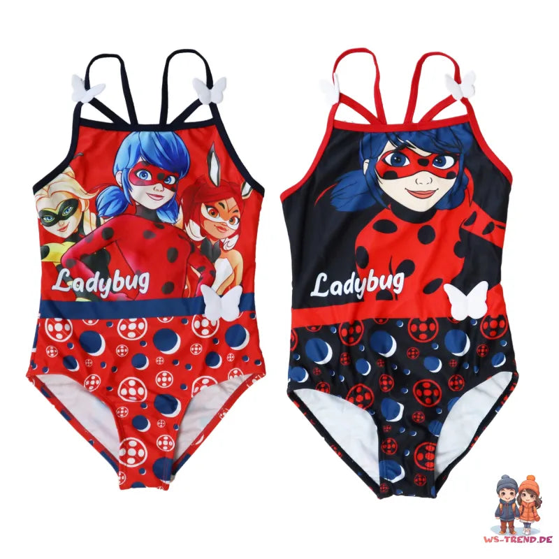Miraculous Ladybug Kinder Badeanzug - WS-Trend.de Bademode für Mädchen Gr. 104 - 128