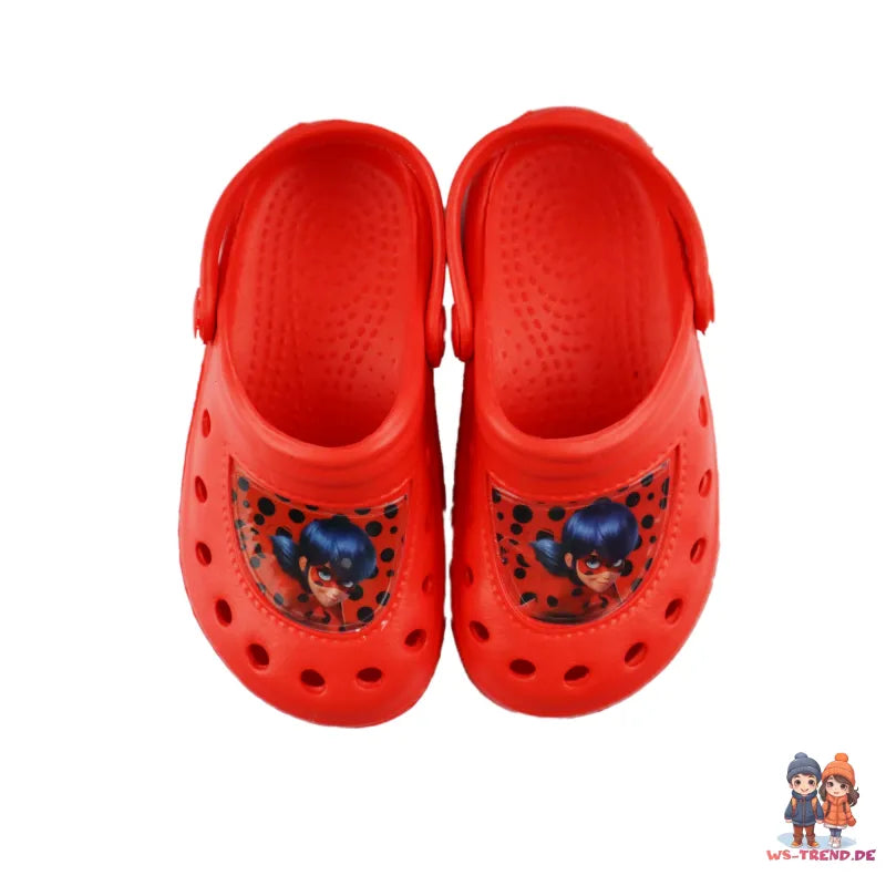 Miraculous Ladybug - Kinder Clogs - WS-Trend.de Mädchen Badeschuhe Hausschuhe Sandalen 24-31