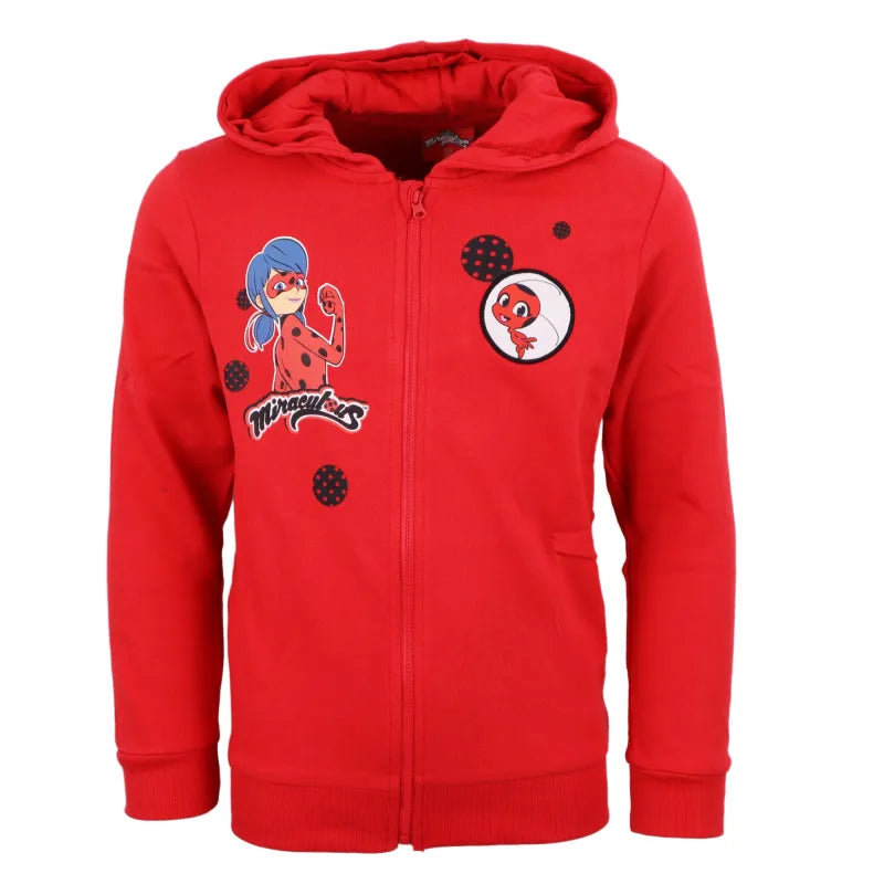 Miraculous Ladybug Kinder Fleece Kapuzen Hoodie Pullover Sweater Rot 110 140 WS Trend