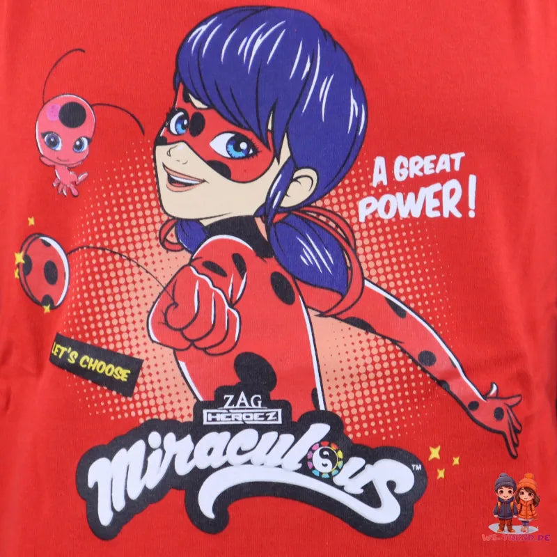 Miraculous Ladybug Kinder Schlafanzug Pyjama - WS-Trend.de kurz 116 - 146
