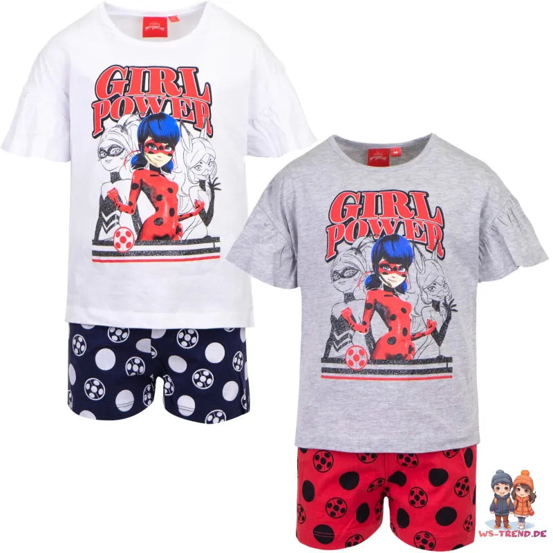Miraculous Ladybug Kinder Schlafanzug Pyjama - WS-Trend.de kurz 110 - 128 baumwolle