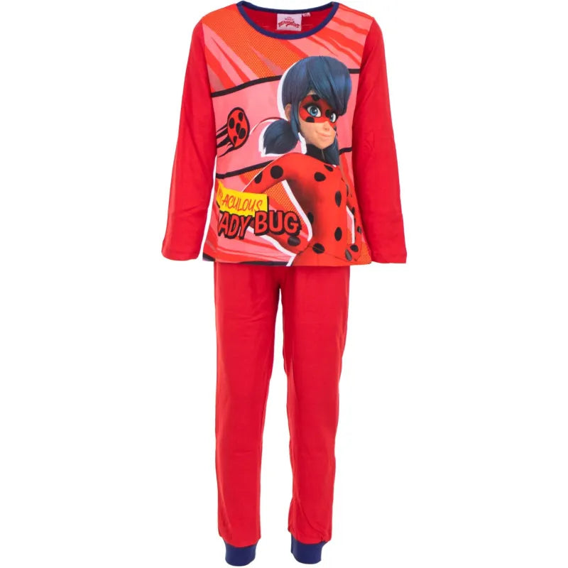Miraculous Ladybug Kinder Schlafanzug Pyjama lang - WS-Trend.de 98 bis 128 baumwolle