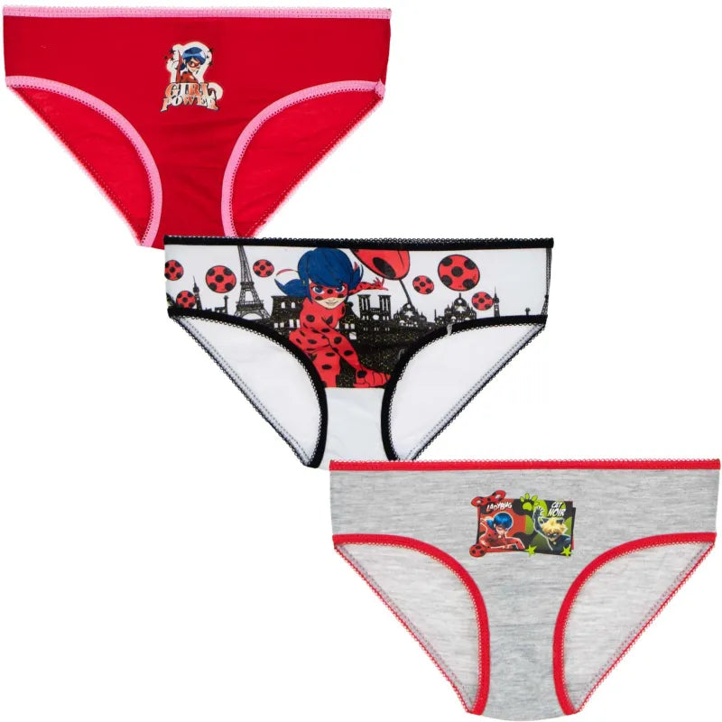 Miraculous Ladybug Kinder Unterhose Slips 3er Pack - WS-Trend.de Mädchen pack Gr. 92-128