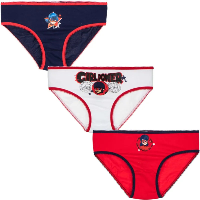 Miraculous Ladybug Kinder Unterhose Slips 3er Pack Bio Baumwolle - WS-Trend.de BIO Mädchen pack Gr. 92-128