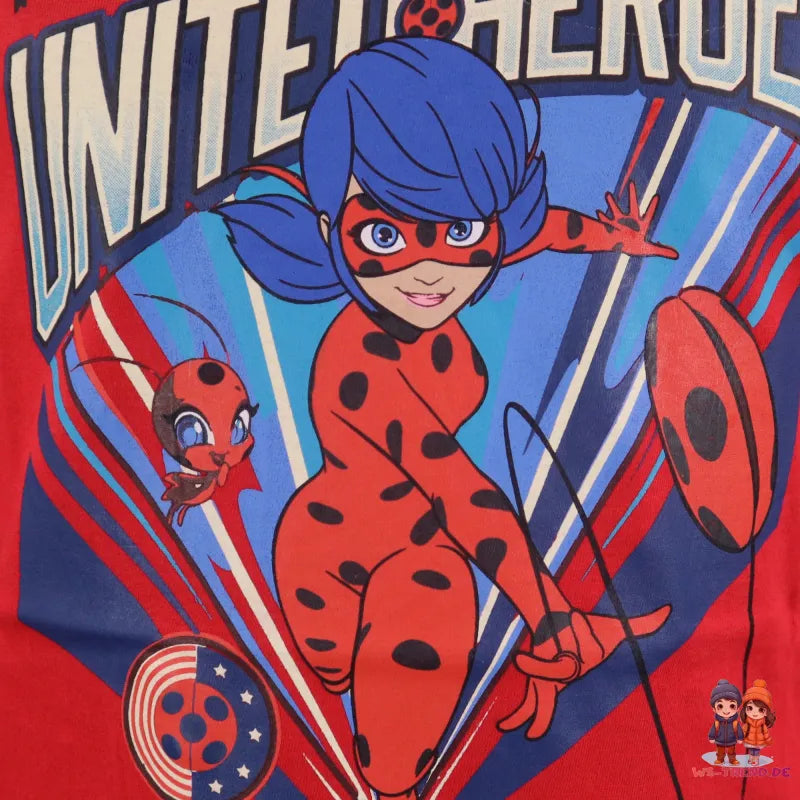 Miraculous Ladybug Tikki Langarmshirt - WS-Trend.de United Heroez Mädchen Kinder Langarm Shirt - 116-146