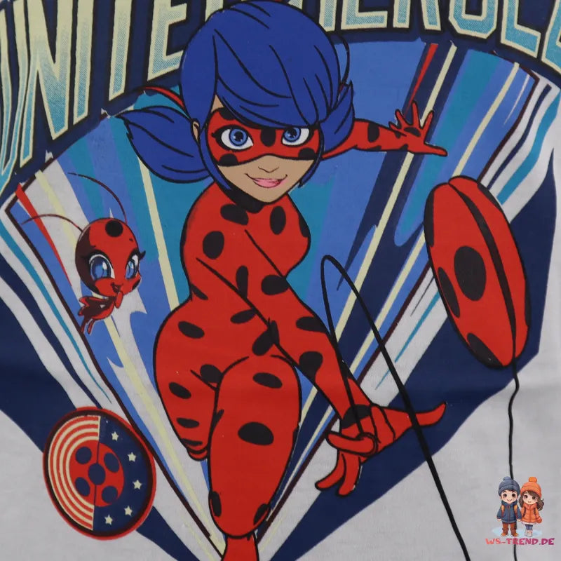 Miraculous Ladybug Tikki Langarmshirt - WS-Trend.de United Heroez Mädchen Kinder Langarm Shirt - 116-146