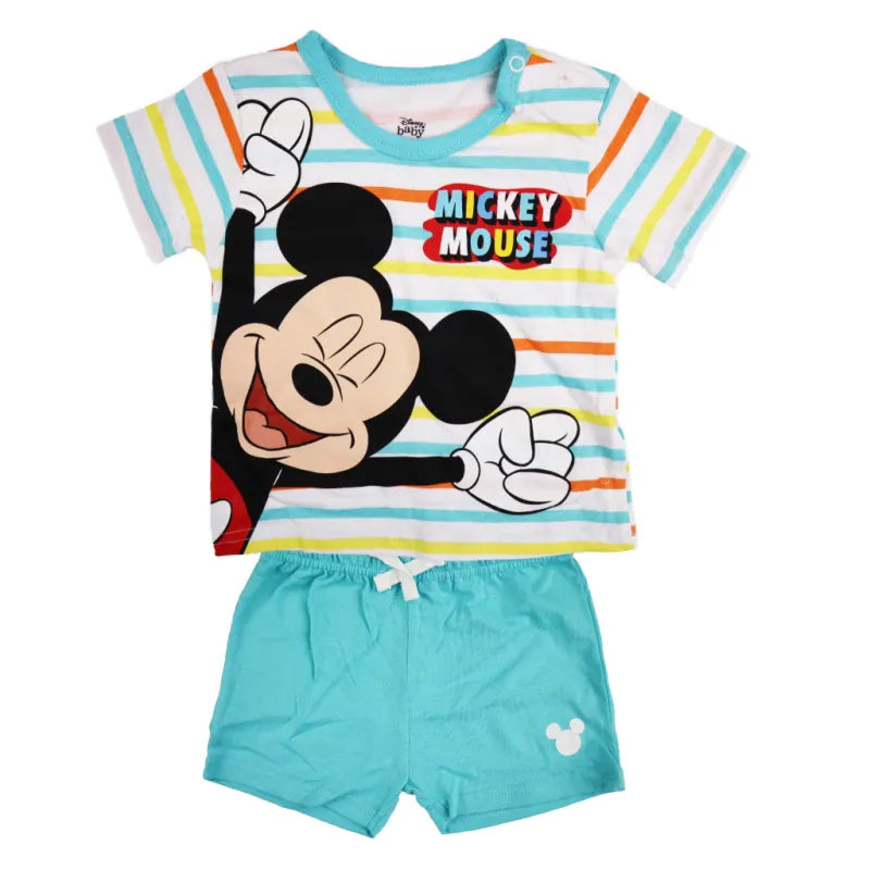 Disney Mickey Maus Baby Kurzarm Shirt und Shorts - WS-Trend.de kurzarm T-Shirt Gr. 62-86 für Jungen