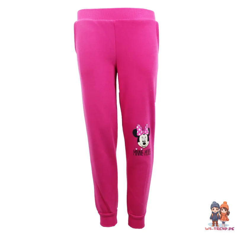 Disney Minnie Maus Kinder Mädchen Sport Jogginganzug - WS-Trend.de Sportanzug Trainingsanzug Hose Pullover 92-128