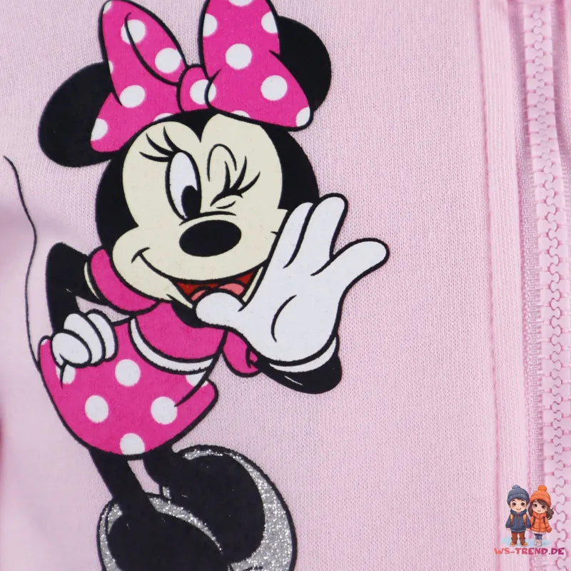 Disney Minnie Maus Kinder Mädchen Sport Jogginganzug - WS-Trend.de Sportanzug Trainingsanzug Hose Pullover 92-128