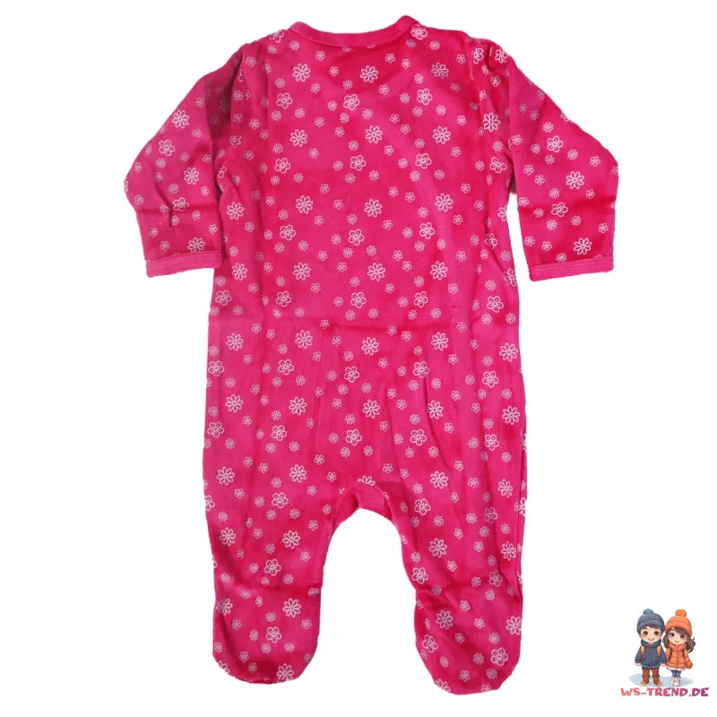 Disney Minnie Maus Baby Kleinkind Strampler Einteiler Velour - WS-Trend.de Gr. 62 - 92 Rosa