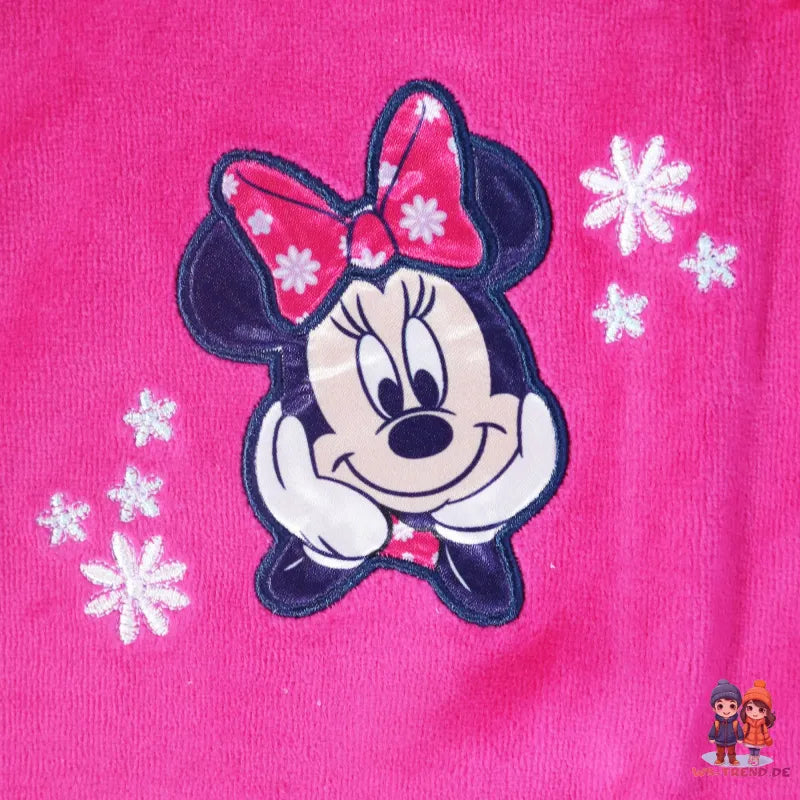 Disney Minnie Maus Baby Kleinkind Strampler Einteiler Velour - WS-Trend.de Gr. 62 - 92 Rosa