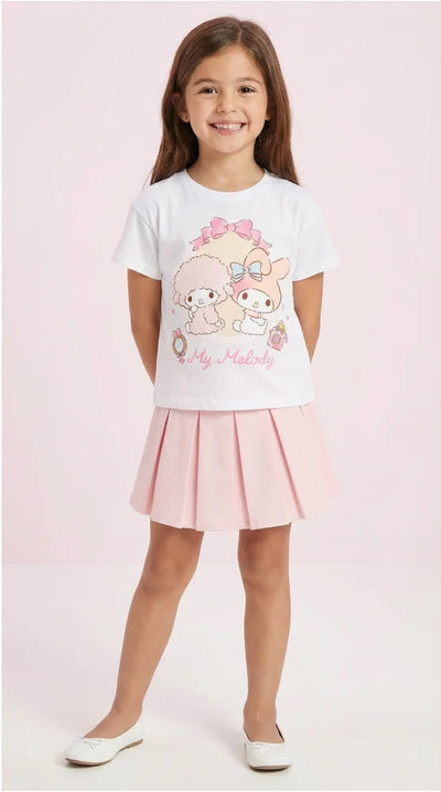Hello Kitty my Melody Kinder Mädchen kurzarm T-Shirt Shirt - Ansicht 2